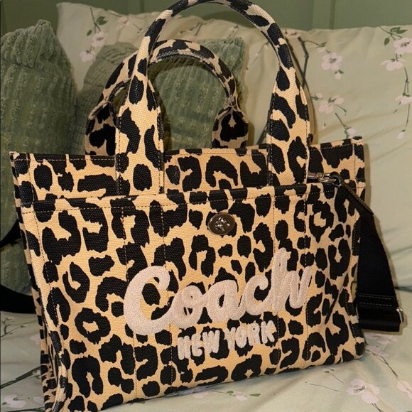 Coach Other - Coach leopard medium cargo tote